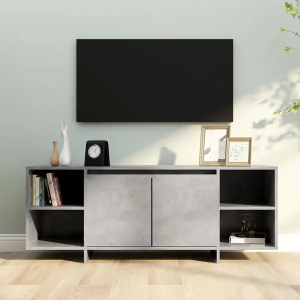 Gossi comoda tv, gri beton, 130x35x50 cm, pal