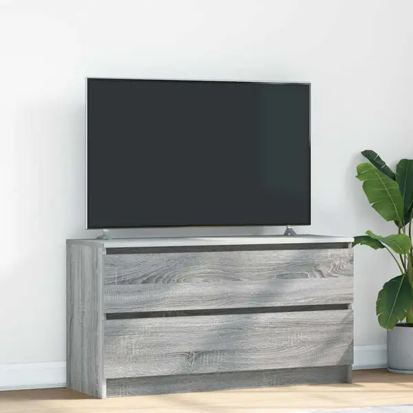 Gossi comoda tv, gri sonoma, 100x35x54 cm, lemn compozit
