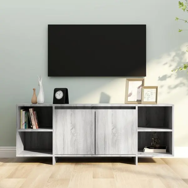 Gossi comoda tv, gri sonoma, 130x35x50 cm, pal