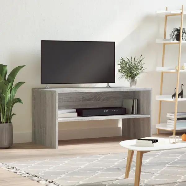Gossi comoda tv, gri sonoma, 80x40x40 cm, lemn prelucrat