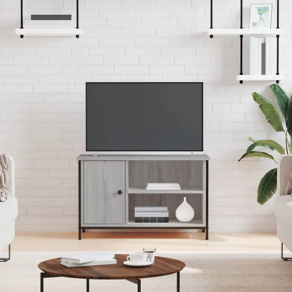 Gossi comoda tv, gri sonoma, 80x40x50 cm, lemn compozit