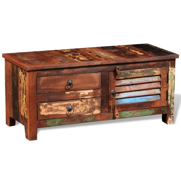 Gossi comoda tv hi-fi, dulap lateral, lemn masiv reciclat