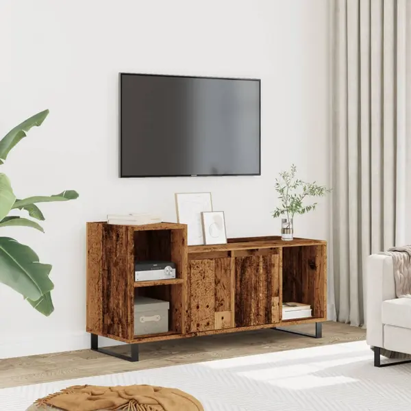 Gossi comoda tv, lemn vechi, 100x35x55 cm, lemn prelucrat
