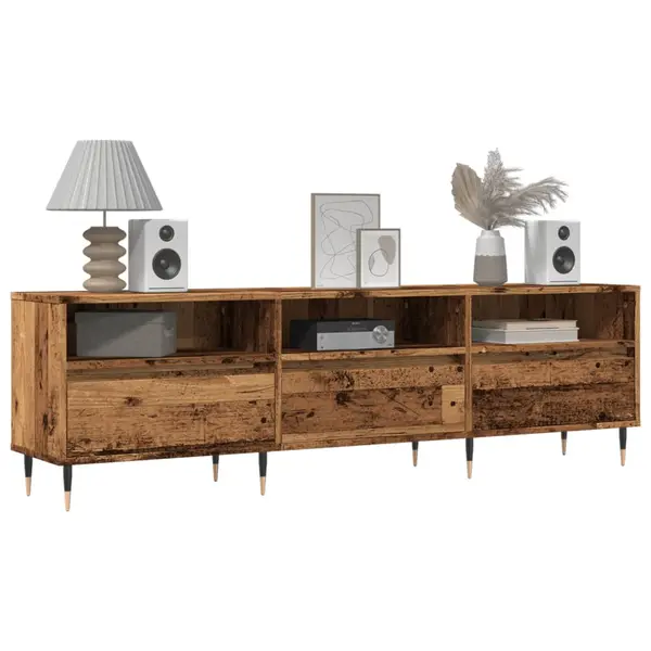 Gossi comoda tv, lemn vechi, 150x30x44,5 cm, lemn prelucrat