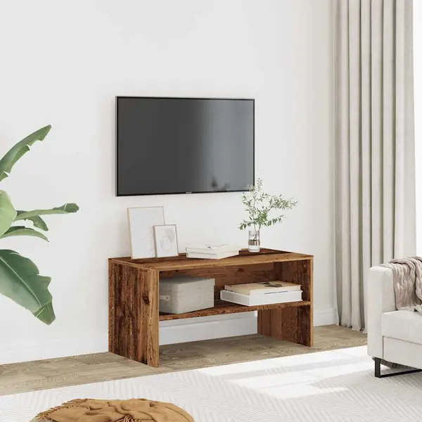 Gossi comoda tv, lemn vechi, 80x40x40 cm, pal