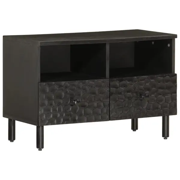 Gossi comoda tv, negru, 70x33x46 cm, lemn masiv de mango