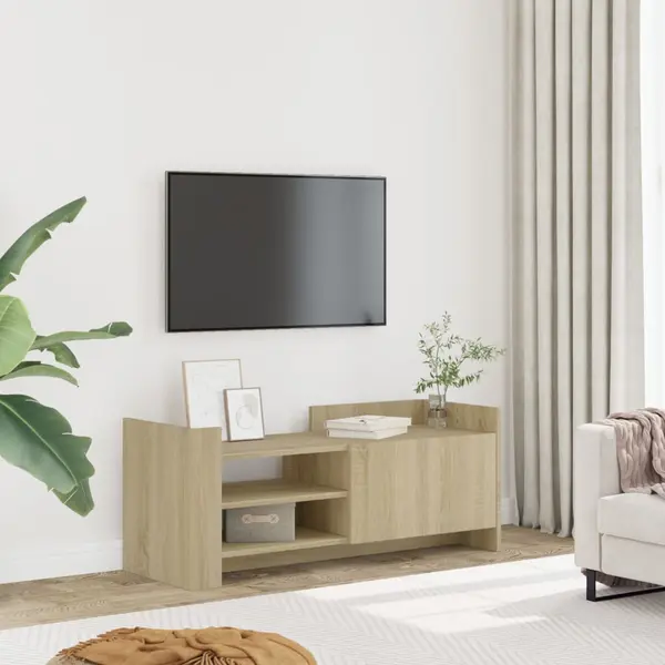 Gossi comoda tv, stejar sonoma, 100x35x40 cm, lemn prelucrat