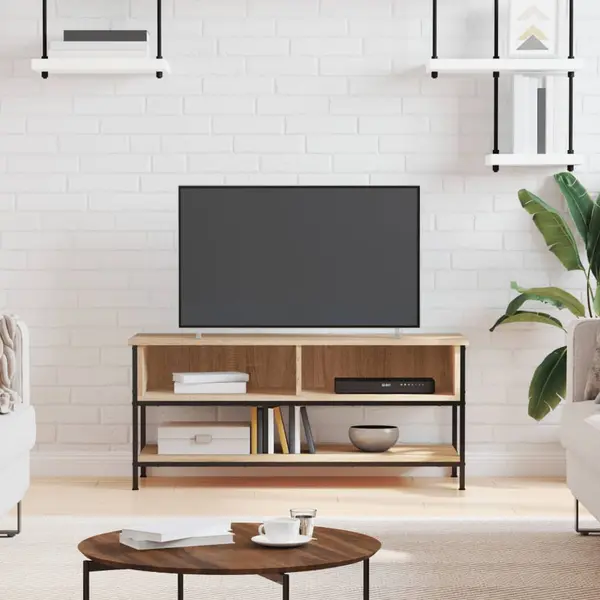 Gossi comoda tv, stejar sonoma, 100x35x45 cm, lemn prelucrat