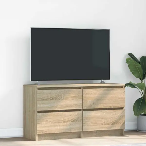 Gossi comoda tv, stejar sonoma, 100x35x54 cm, lemn prelucrat