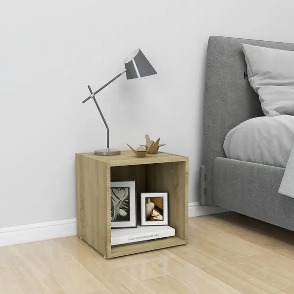 Gossi comoda tv, stejar sonoma, 37x35x37 cm, lemn prelucrat