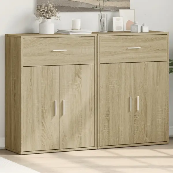 Gossi comode, 2 buc., stejar sonoma, 60x30x84 cm, lemn compozit