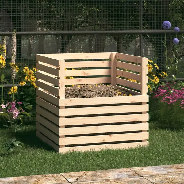 Gossi compostor, 80x80x78 cm, lemn masiv de pin