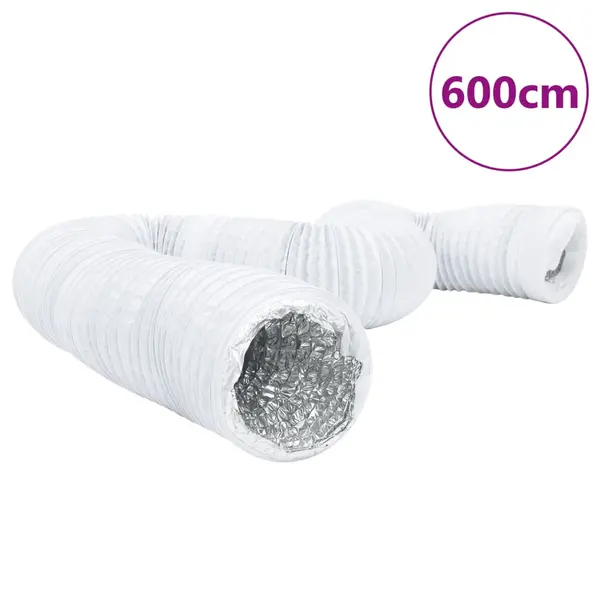 Gossi conducta de ventilatie, 6 m, Ø15 cm, aluminiu si pvc