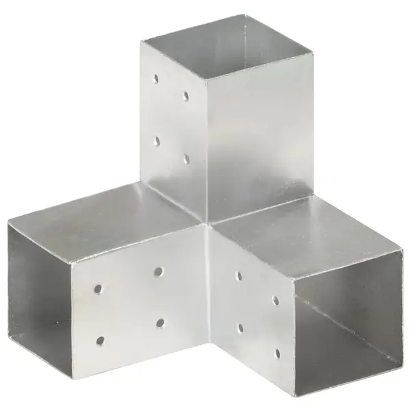 Gossi conector de grinda, forma y, 81 x 81 mm, metal galvanizat