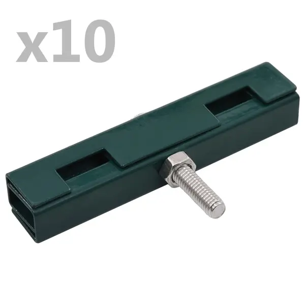 Gossi conector in forma de u grilaj gradina, 10 seturi, verde