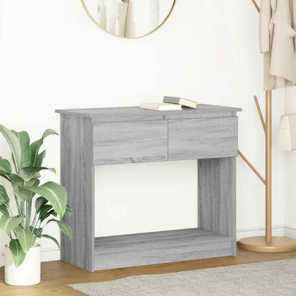 Gossi consola cu sertare gri sonoma 85,5x38,5x74,5 cm