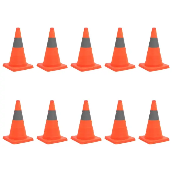 Gossi conuri de trafic pop-up, 10 buc., 42 cm