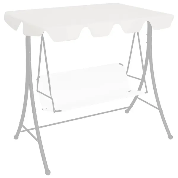Gossi copertina de rezerva leagan gradina, alb, 188/168x145/110cm