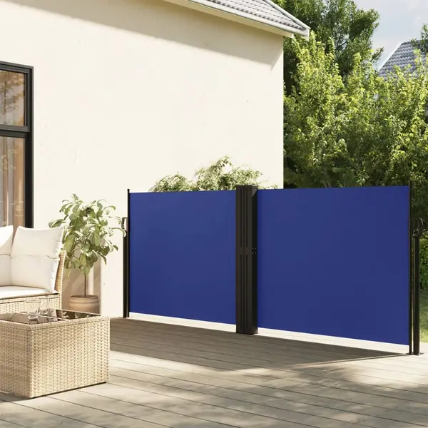 Gossi copertina laterala retractabila, albastru, 140x1200 cm