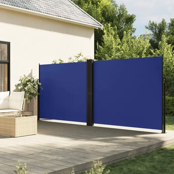 Gossi copertina laterala retractabila, albastru, 160x1000 cm