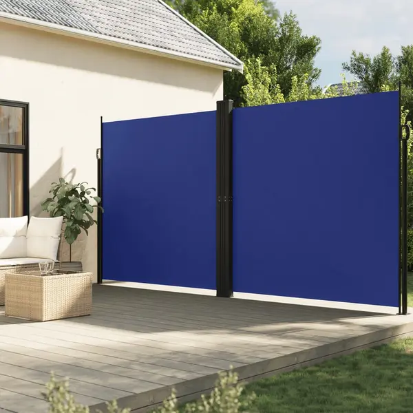 Gossi copertina laterala retractabila, albastru, 200x1200 cm