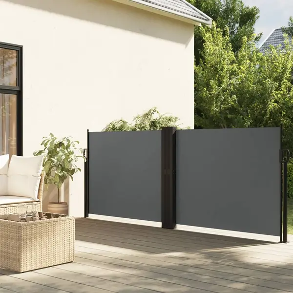 Gossi copertina laterala retractabila, antracit, 100 x 1000 cm