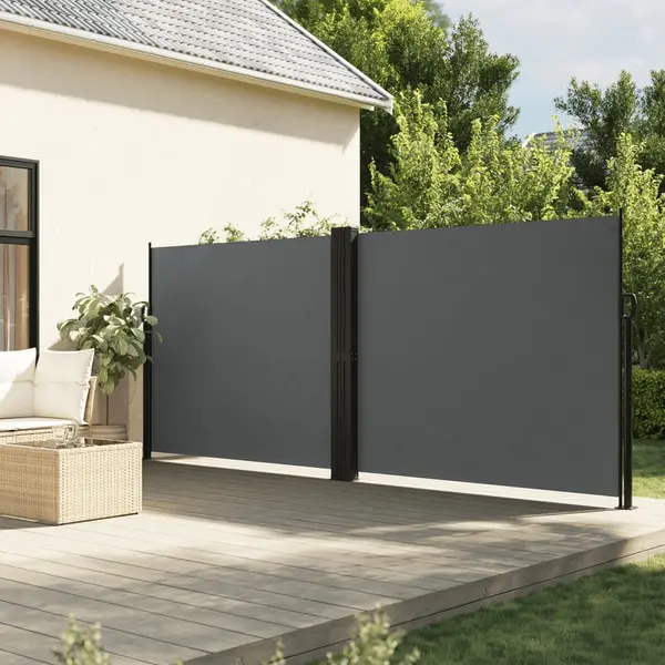 Gossi copertina laterala retractabila, antracit, 160x1200 cm