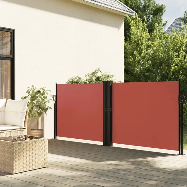 Gossi copertina laterala retractabila, caramiziu, 140x1200 cm