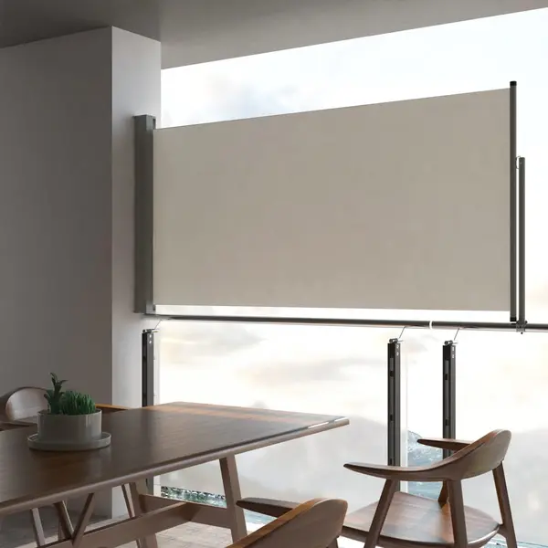 Gossi copertina laterala retractabila de terasa, crem, 120 x 300 cm