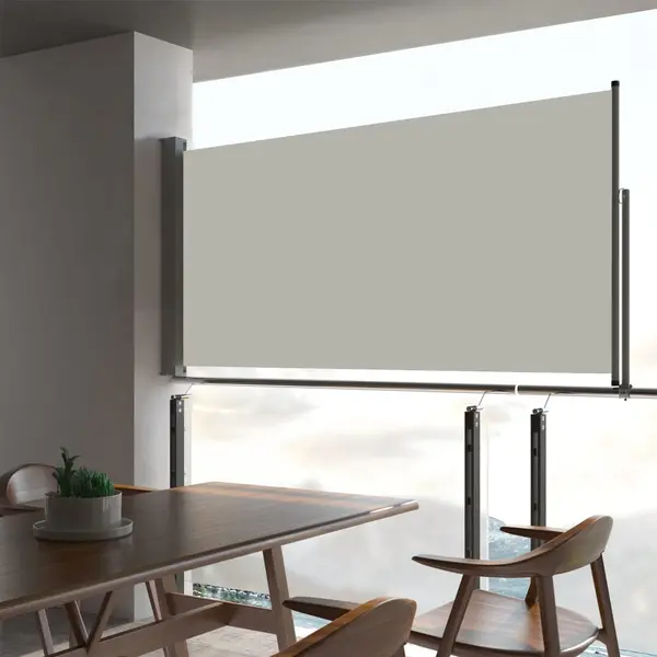 Gossi copertina laterala retractabila de terasa, crem, 80 x 300 cm