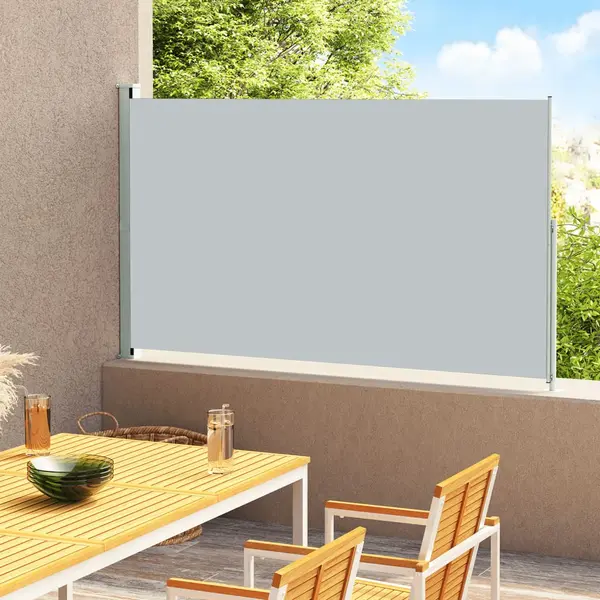 Gossi copertina laterala retractabila de terasa, gri, 220x300 cm