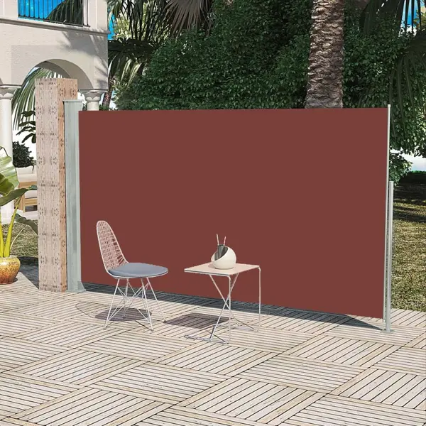 Gossi copertina laterala retractabila de terasa, maro, 160x300 cm