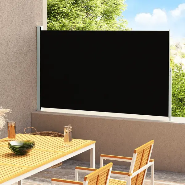 Gossi copertina laterala retractabila de terasa, negru, 220x300 cm
