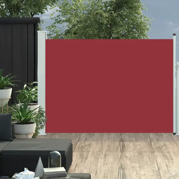 Gossi copertina laterala retractabila de terasa, rosu, 120 x 500 cm