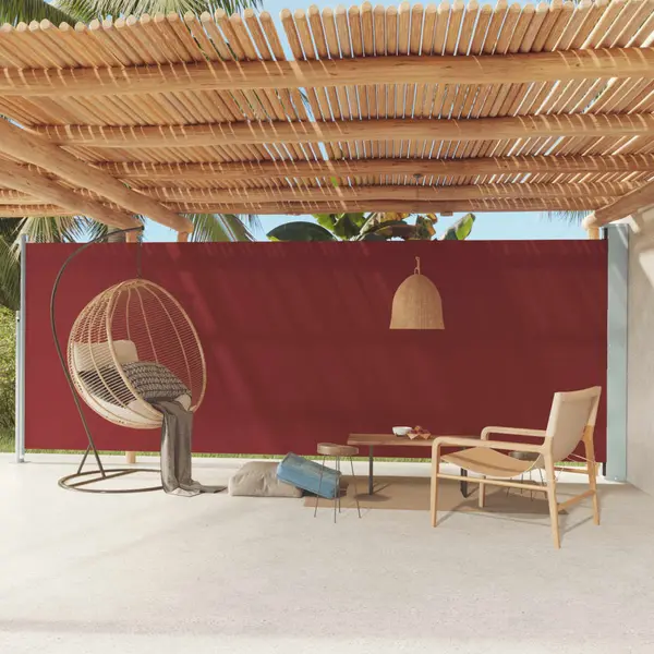 Gossi copertina laterala retractabila de terasa, rosu, 200x600 cm
