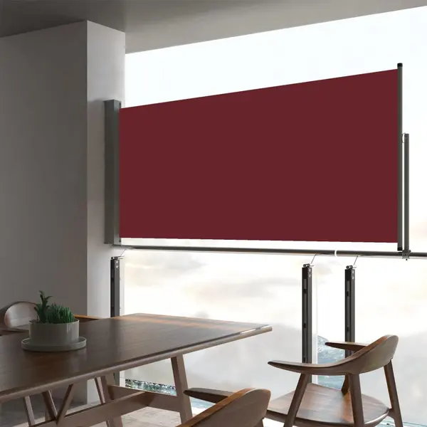 Gossi copertina laterala retractabila de terasa, rosu, 60 x 300 cm