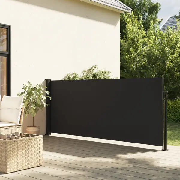 Gossi copertina laterala retractabila, negru, 120 x 300 cm