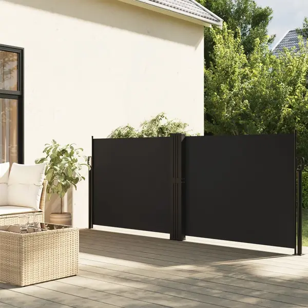 Gossi copertina laterala retractabila, negru, 140 x 1000 cm