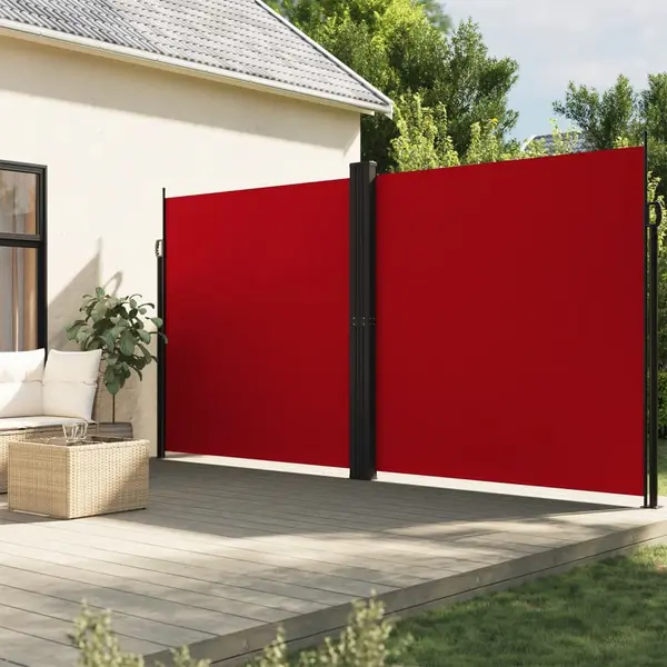 Gossi copertina laterala retractabila, rosu, 200x1200 cm