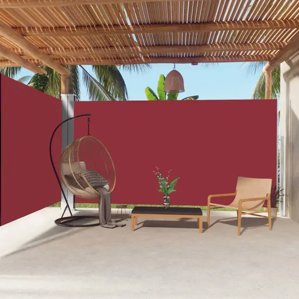 Gossi copertina laterala retractabila, rosu, 200x600 cm
