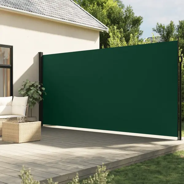 Gossi copertina laterala retractabila, verde inchis, 200x600 cm