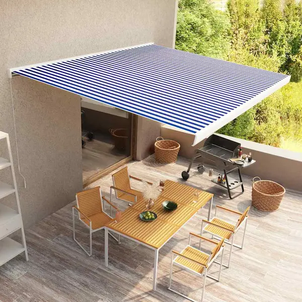 Gossi copertina manuala tip caseta, albastru si alb, 400 x 300 cm