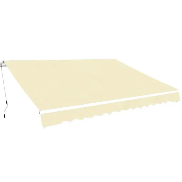 Gossi copertina pliabila cu actionare manuala, 400 cm, crem