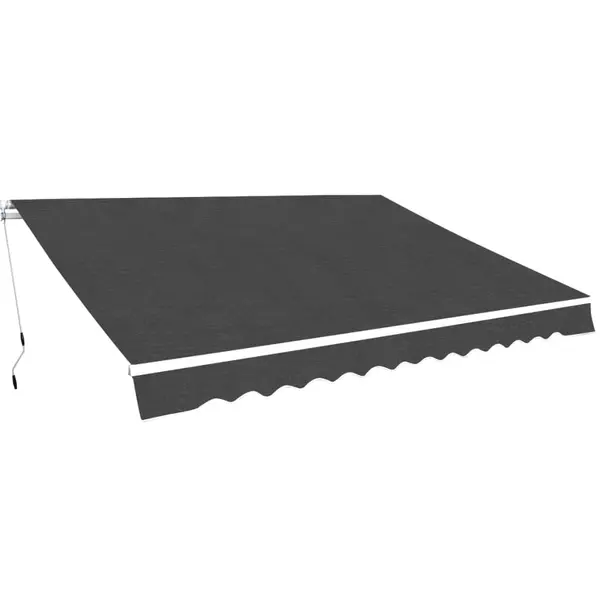Gossi copertina pliabila cu actionare manuala, 450 cm, antracit