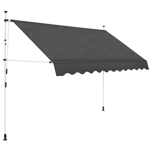Gossi copertina retractabila manual, antracit, 300 cm