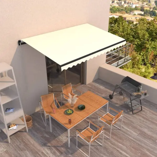 Gossi copertina retractabila manual, crem, 450x350 cm