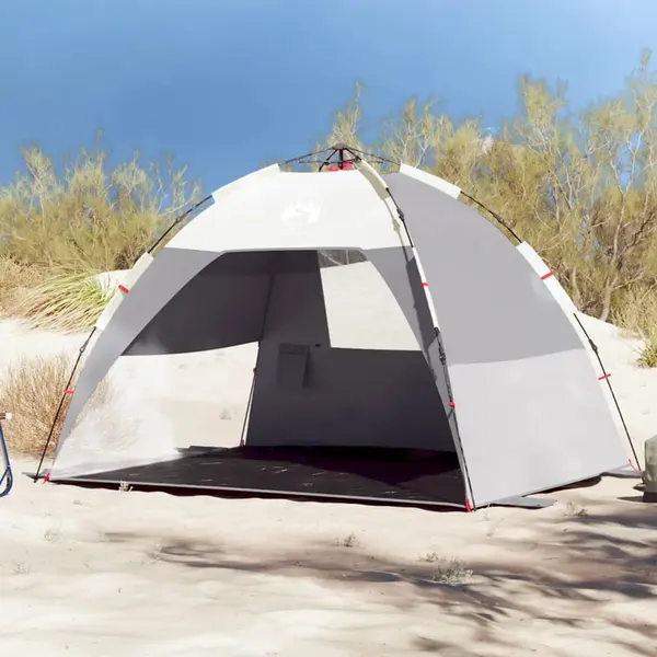 Gossi cort camping 2 persoane gri impermeabil setare rapida