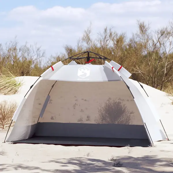 Gossi cort camping 2 persoane gri impermeabil setare rapida