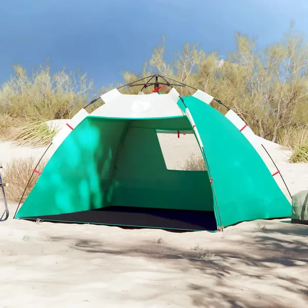 Gossi cort camping 2 persoane verde marin impermeabil setare rapida