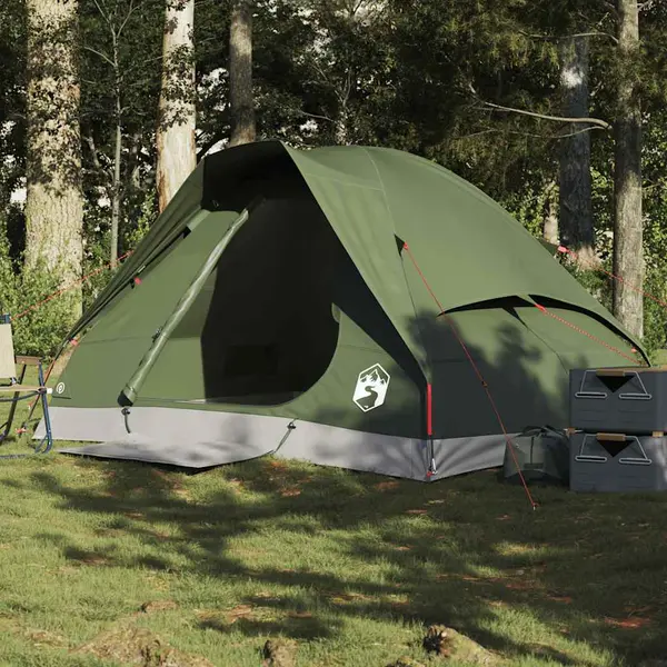 Gossi cort camping cupola 2 persoane verde masliniu impermeabil